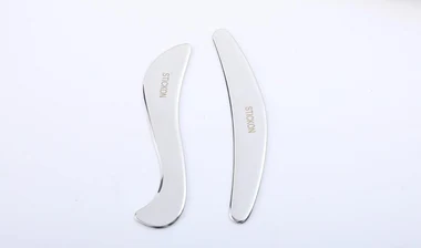 Gua Sha Massage Tool 2 in 1 Stainless Steel Gua Sha Scraping Massage (STICKON-34), another view