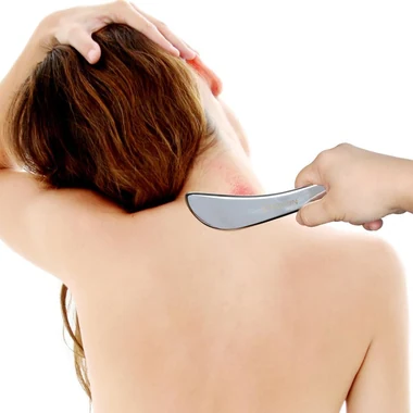2 in 1 Stainless Steel Gua Sha, Acupressure Pen, Muscle Scraper Tools (STICKON-59), another view