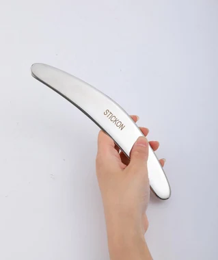 2 in 1 Stainless Steel Gua Sha Muscle Scraper Tools Set (STICKON-62), another view