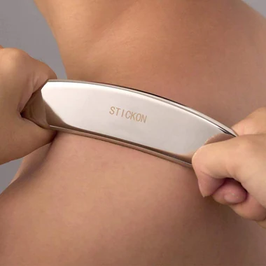 Stainless Steel Gua Sha Scraping Massage Tool IASTM Tools Great Soft (SICKLE), another view