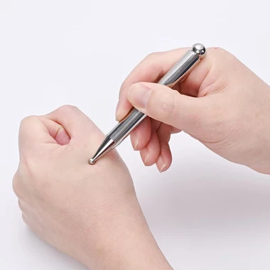 Stainless Steel Acupuncture Pen Trigger Point Massage Tool for Full Body (STICKON-64), another view