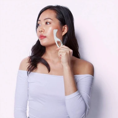 Stainless Steel Gua Sha Scraping Massage Tool IASTM Tools Great Soft (L), another view