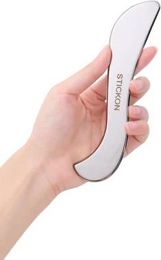 Stainless Stee Gua Sha Set 2 in 1, Scraping Massage Tools Kit & IASTM (STICKON-52), another view