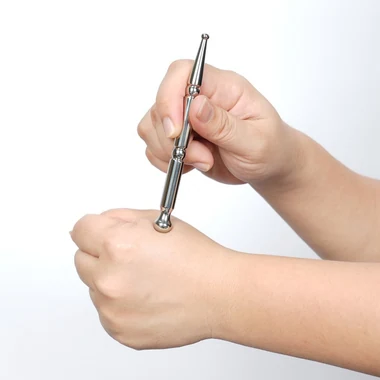 Stainless Steel Acupuncture Pen Trigger Point Massage Tool Relief Pain (STICKON-57), another view