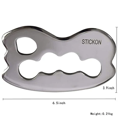 Stainless Steel Gua Sha Scraping Massage Tool IASTM Tools Great Soft (STICKON-01), another view
