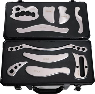 A STICKON set of five tools in an aluminium case